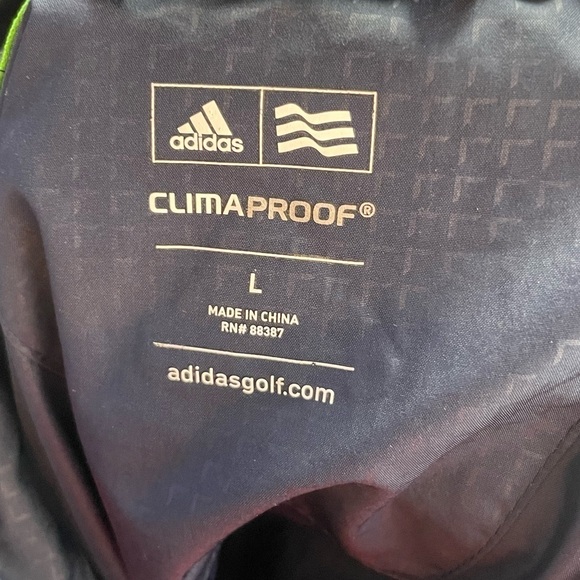 Adidas Golf Lightweight Full Zip Windbreaker in Navy Blue Size Large - Picture 7 of 7